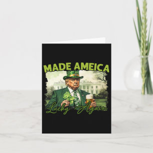 Trump Maak Amerika Gelukkig Weer St Patrick's Day Kaart