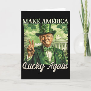 Trump Maak Amerika Gelukkig Weer St Patrick's Day Kaart