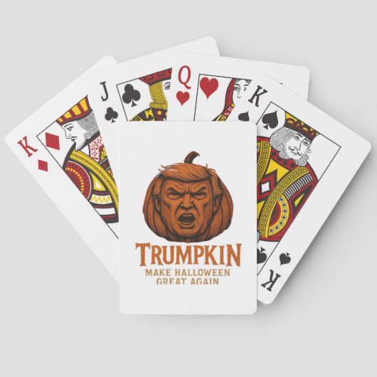 Trump... Maak Halloween weer geweldig Pokerkaarten (Achterkant)