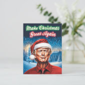 Trump - Maak Kerstmis weer geweldig Briefkaart (Staand voorkant)