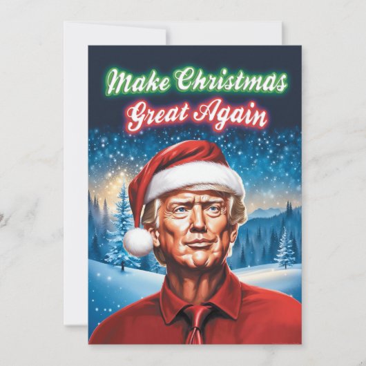 Trump - Maak Kerstmis weer geweldig Feestdagenkaart (Voorkant)