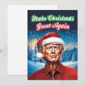 Trump - Maak Kerstmis weer geweldig Feestdagenkaart (Voorkant / Achterkant)