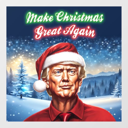 Trump - Maak Kerstmis weer geweldig Raamsticker (Vel)