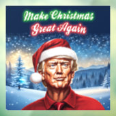Trump - Maak Kerstmis weer geweldig Raamsticker (Vel 3)