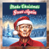 Trump - Maak Kerstmis weer geweldig Raamsticker (Vel 2)