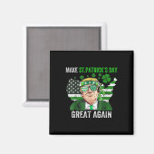 Trump Maak St. Patrick's Day Geweldig Weer Grappig Magneet (Voorkant / Achterkant)