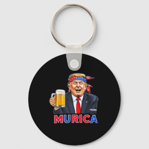 Trump maakt 4 juli weer geweldig en Trump Drink Sleutelhanger