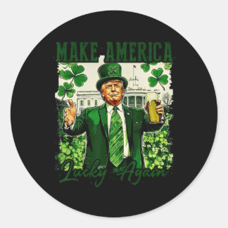 Trump Maakt Amerika Gelukkig Weer Ronde Sticker