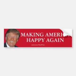 Trump maakt Amerika weer gelukkig Bumpersticker