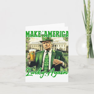 Trump Maakt Amerika Weer Gelukkig St. Patrick's Da Kaart