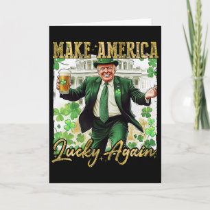 Trump Maakt Amerika Weer Gelukkig St. Patrick's Da Kaart