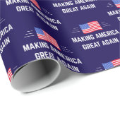 Trump maakt Amerika weer groot Cadeaupapier (Rol Hoek)