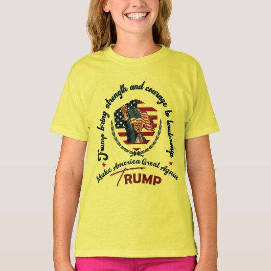 TRUMP MAAKT AMERIKA WEER GROOT T-SHIRT (Voorkant)