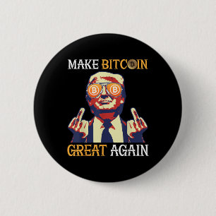 Trump maakt Bitcoin weer geweldig Ronde Button 5,7 Cm