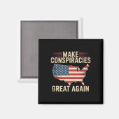 Trump maakt complotten weer geweldig 3 magneet (Voorkant / Achterkant)