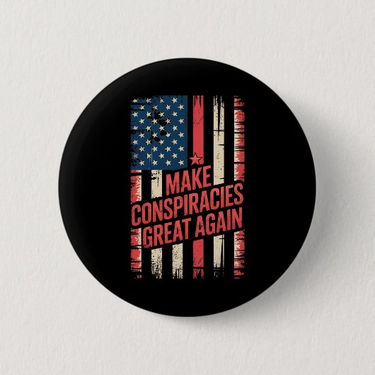 Trump maakt complotten weer geweldig 8 ronde button 5,7 cm (Voorkant)