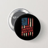 Trump maakt complotten weer geweldig 8 ronde button 5,7 cm (Voorkant /achterkant)