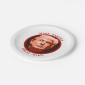 Trump maakt de partijen weer geweldig papieren bordje (Gekanteld)