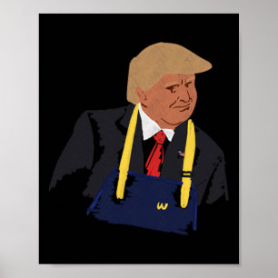 Trump maakt frietjes 2024 poster