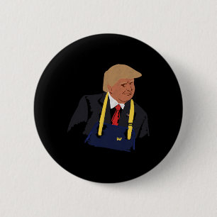 Trump maakt frietjes 2024 ronde button 5,7 cm