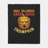 Trump maakt Halloween weer geweldig - Funny Donald Fleece Deken (Voorkant)