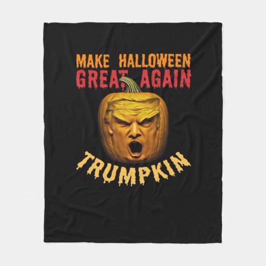 Trump maakt Halloween weer geweldig - Funny Donald Fleece Deken (Voorkant)