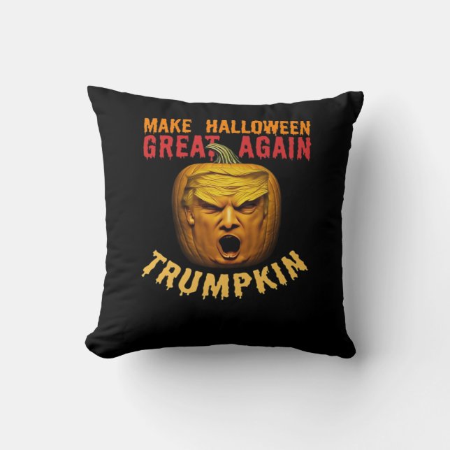 Trump maakt Halloween weer geweldig - Funny Donald Kussen (Voorkant)