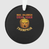 Trump maakt Halloween weer geweldig - Funny Donald Ornament (voorkant)