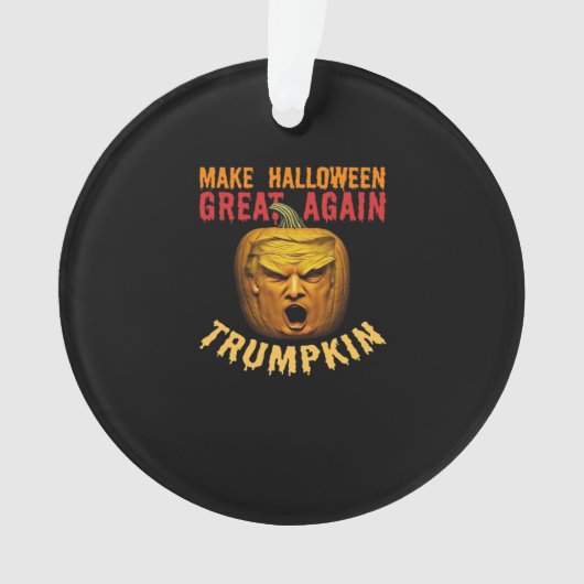 Trump maakt Halloween weer geweldig - Funny Donald Ornament (voorkant)