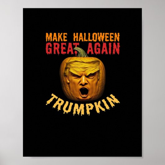 Trump maakt Halloween weer geweldig - Funny Donald Poster (Voorkant)