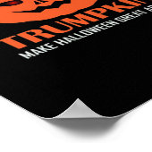 Trump maakt Halloween weer geweldig grappig Spooky Poster (Hoek)