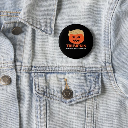 Trump maakt Halloween weer geweldig grappig Spooky Ronde Button 5,7 Cm (In situ)