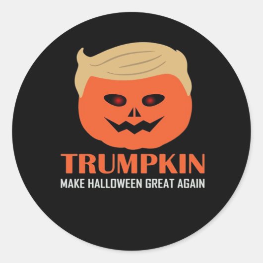 Trump maakt Halloween weer geweldig grappig Spooky Ronde Sticker (Voorkant)