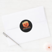 Trump maakt Halloween weer geweldig grappig Spooky Ronde Sticker (Envelop)