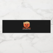 Trump maakt Halloween weer geweldig grappig Spooky Waterfles Etiket (Enkel label)