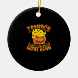 Trump maakt Halloween weer geweldig, grappige poli Keramisch Ornament