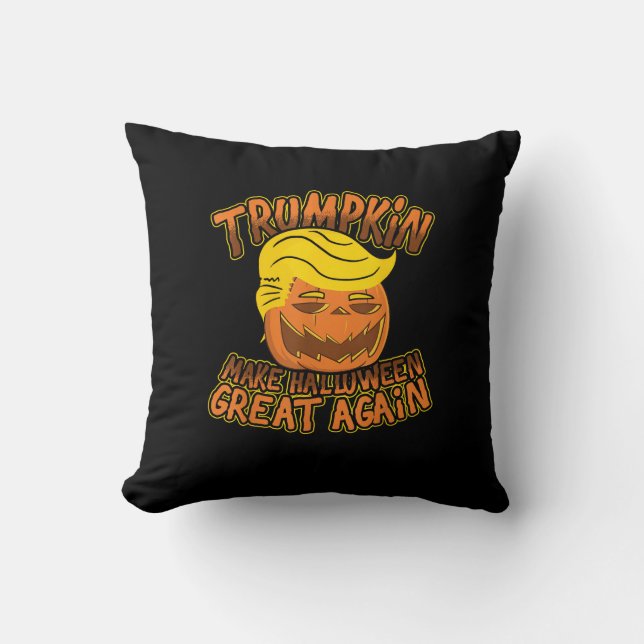 Trump maakt Halloween weer geweldig, grappige poli Kussen (Voorkant)