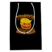 Trump maakt Halloween weer geweldig, grappige poli Medium Cadeauzakje (Voorkant)