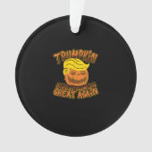 Trump maakt Halloween weer geweldig, grappige poli Ornament (voorkant)
