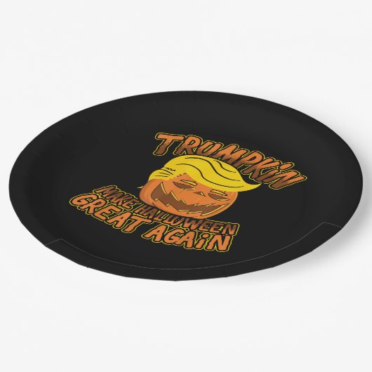 Trump maakt Halloween weer geweldig, grappige poli Papieren Bordje (Gekanteld)
