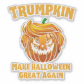 Trump maakt Halloween weer geweldig, grappige poli Sticker (Voorkant)