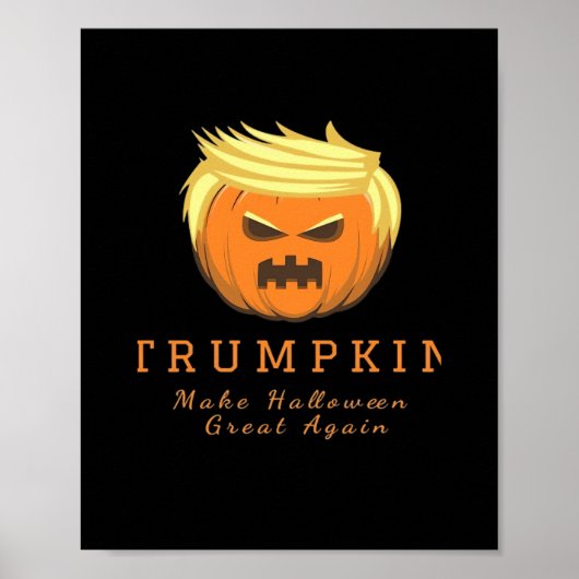 Trump maakt Halloween weer geweldig - griezelig gr Poster (Voorkant)