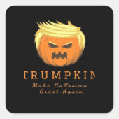 Trump maakt Halloween weer geweldig - griezelig gr Vierkante Sticker (Voorkant)