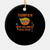 Trump maakt Halloween weer geweldig, Halloween Pu Keramisch Ornament (Voorkant)