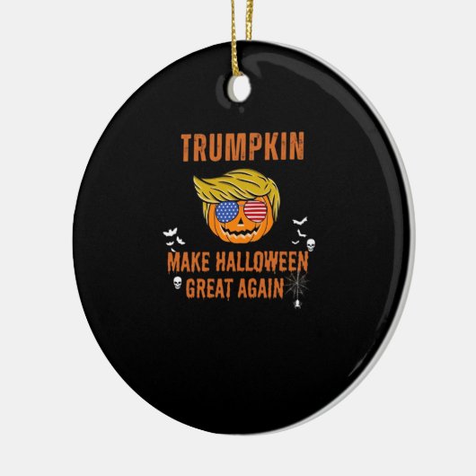 Trump maakt Halloween weer geweldig, Halloween Pu Keramisch Ornament (Links)