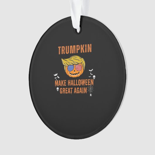 Trump maakt Halloween weer geweldig, Halloween Pu Ornament (voorkant)