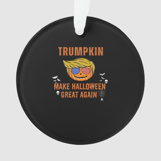 Trump maakt Halloween weer geweldig, Halloween Pu Ornament (voorkant)