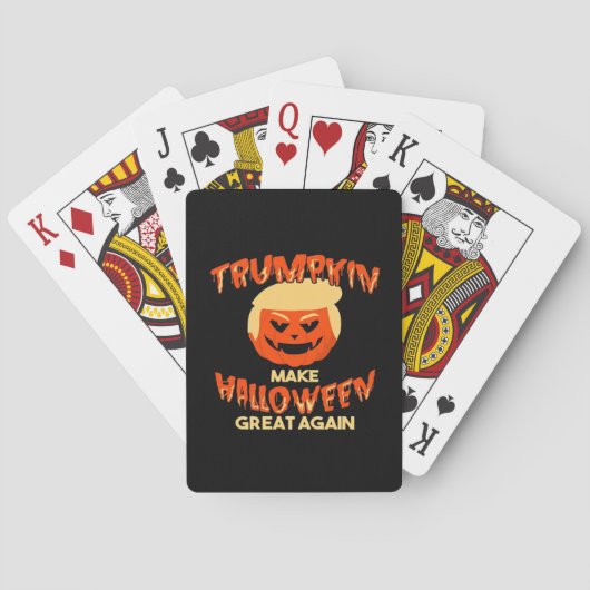 Trump maakt Halloween weer geweldig Pokerkaarten (Achterkant)