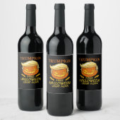 Trump maakt Halloween weer geweldig - Retro Pumpki Wijn Etiket (Flessen)