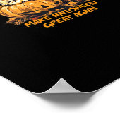 Trump maakt Halloween weer geweldig - Spooky Autum Poster (Hoek)